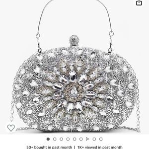 Crbeqabe Rhinestone Evening Clutch Bag